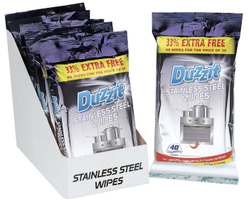 Duzzit 40pc Stainless Steel Wipes Duzzit 40pc Stainless Steel Wipes